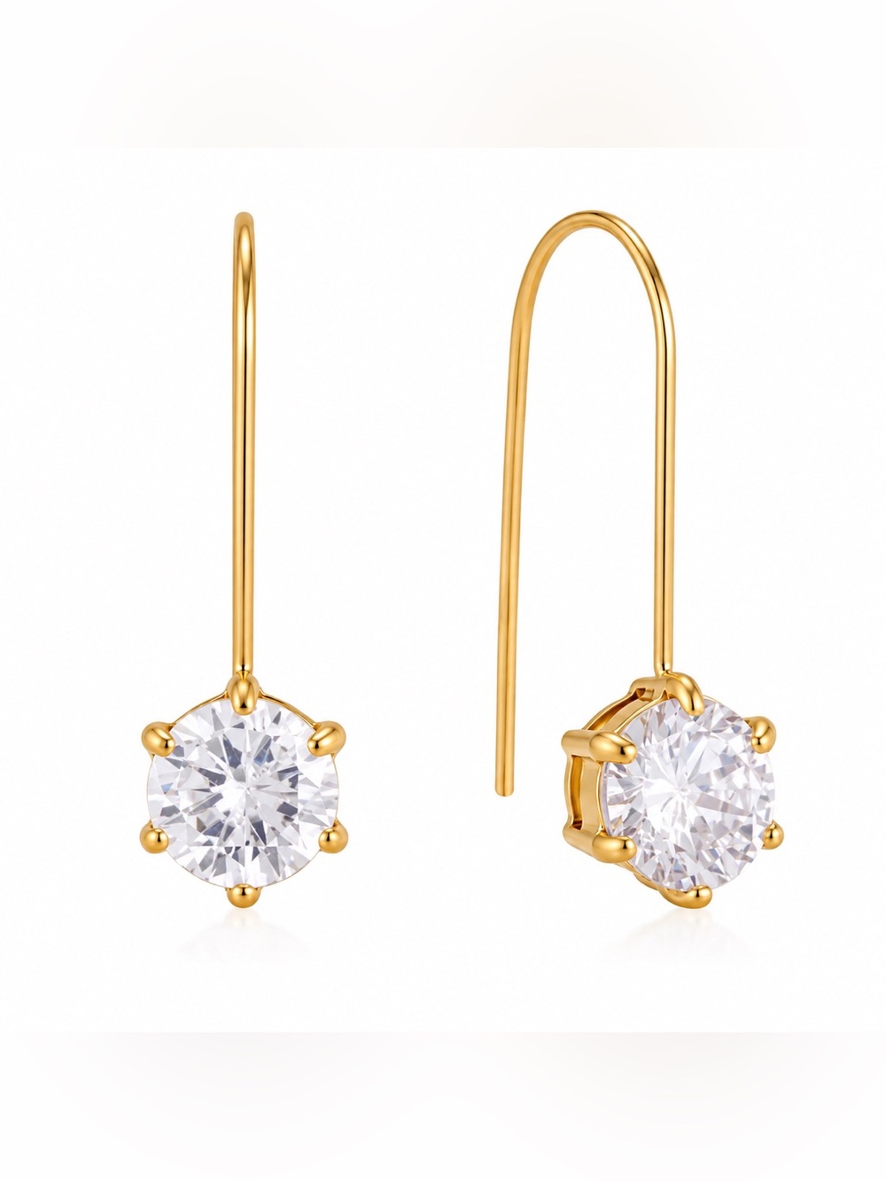 Classic Gold Drop Earrings D192